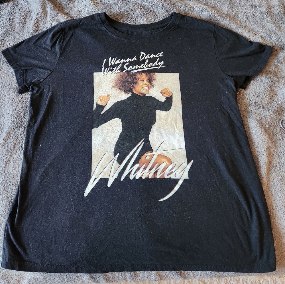 Whitney Houston Band Shirt 2X